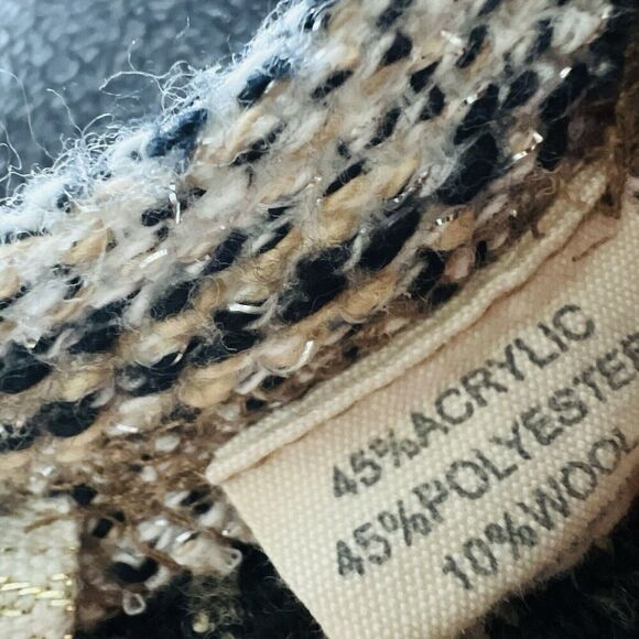 Miss Me Brown Soft Wool Blend Long Sleeve Sweater with Elbow Patches Size Small - Picture 8 of 8